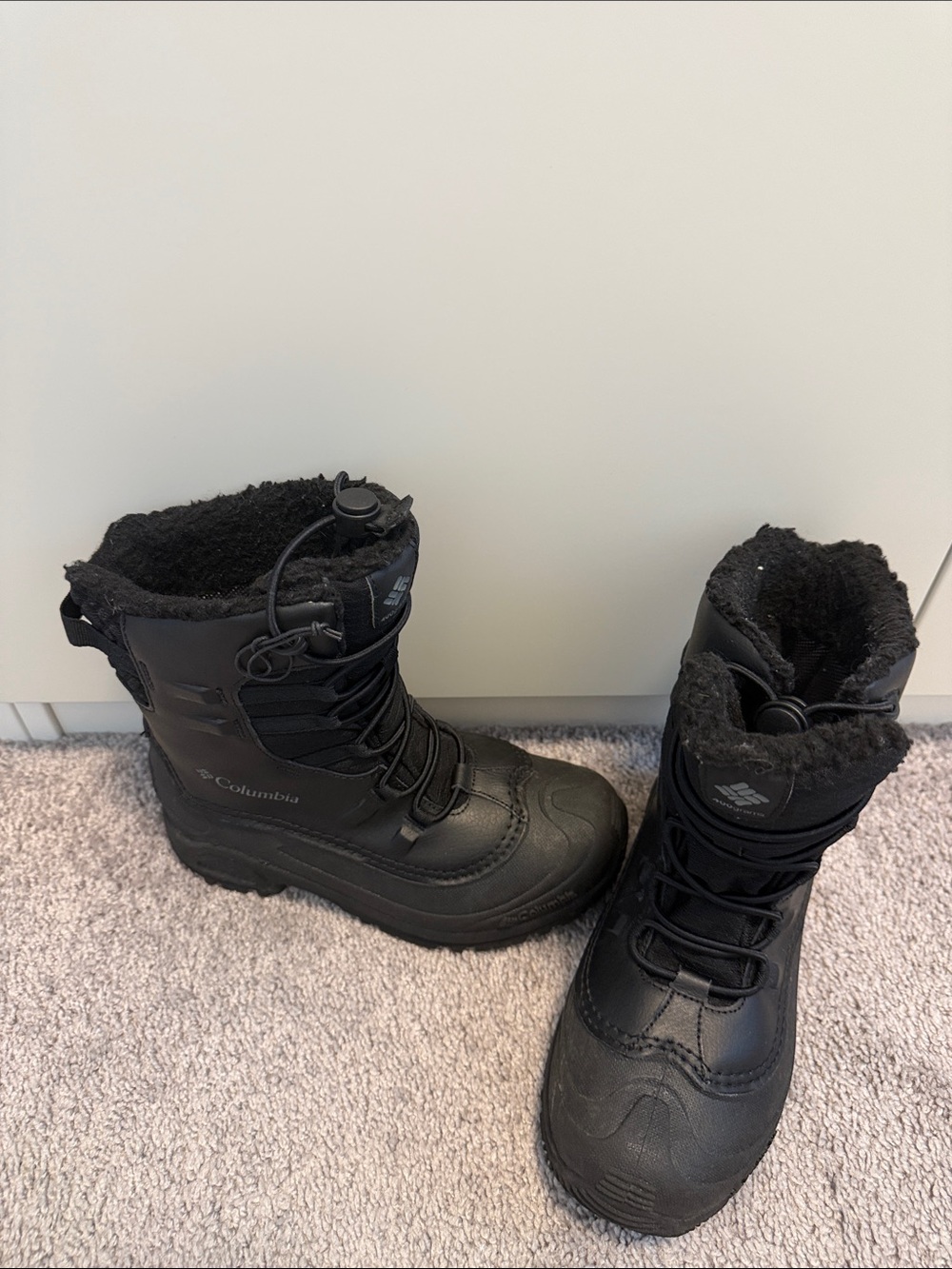 Columbia Kids Black Insulated Winter Rain & Snow Boots